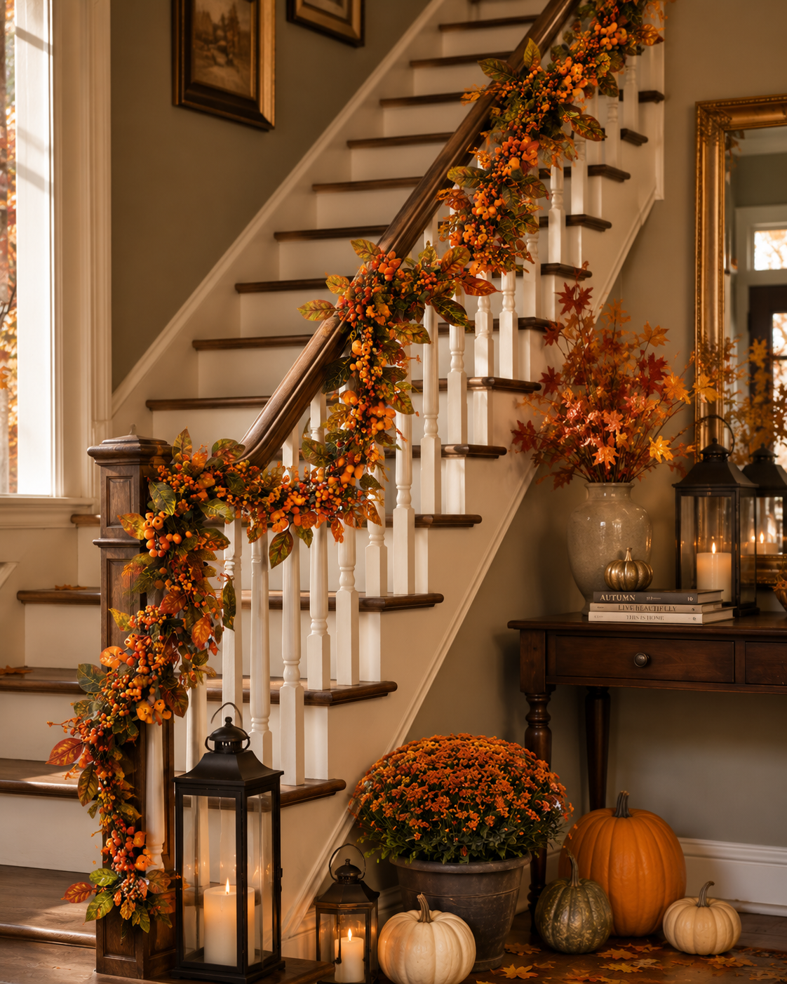 5' Mixed Berry Garland