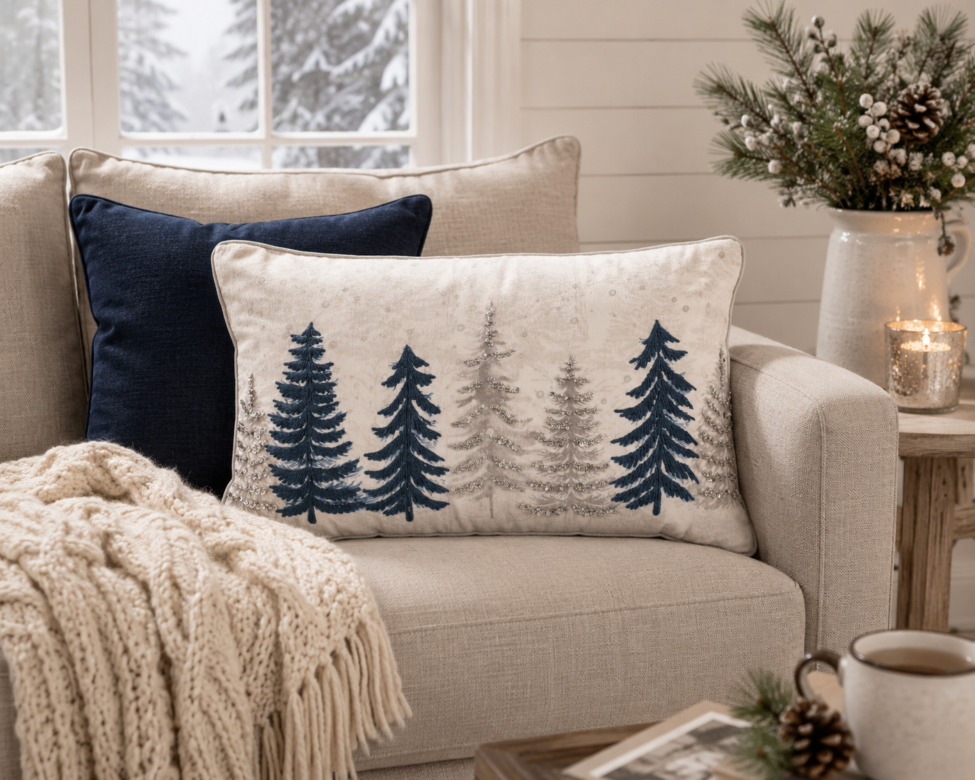 Forest of Trees Rectangular Pillow