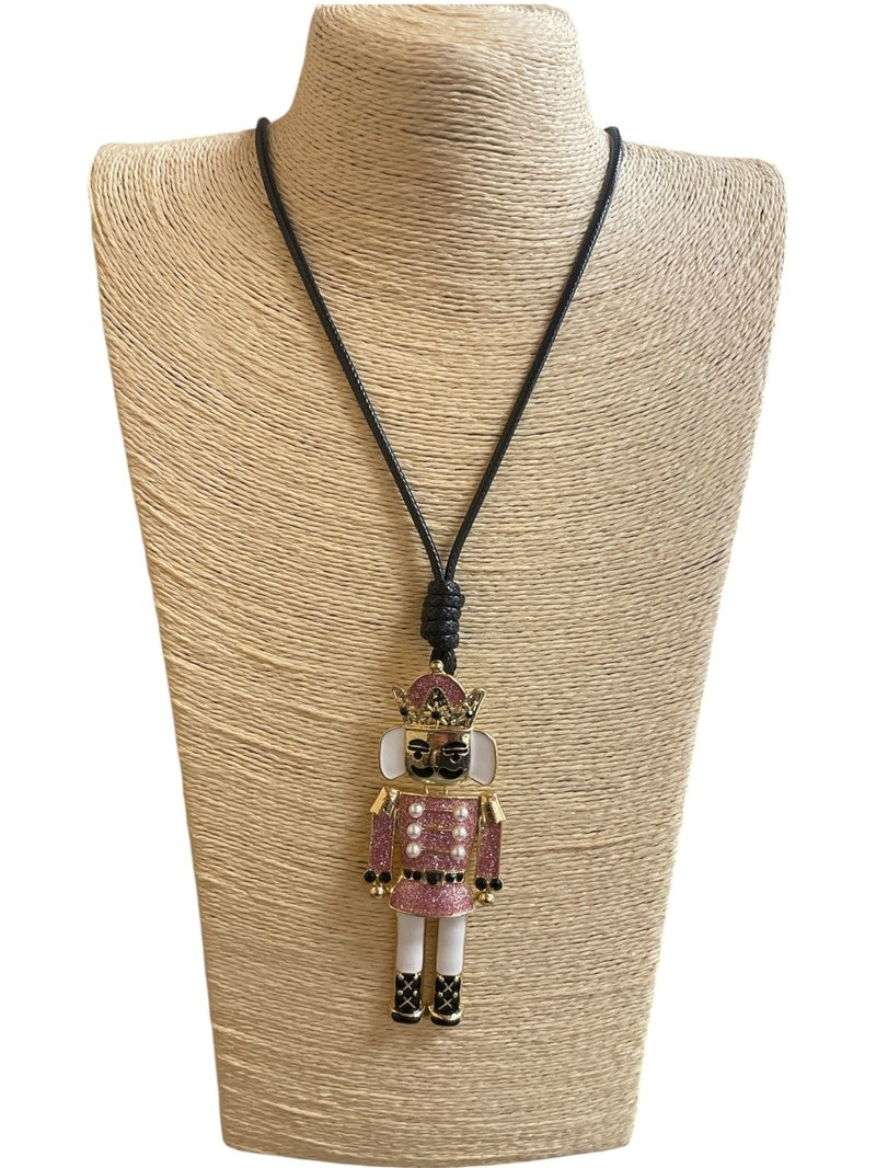 Pink Pearl Nutcracker Necklace