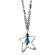 Blue & Silver Star Pendant Necklace