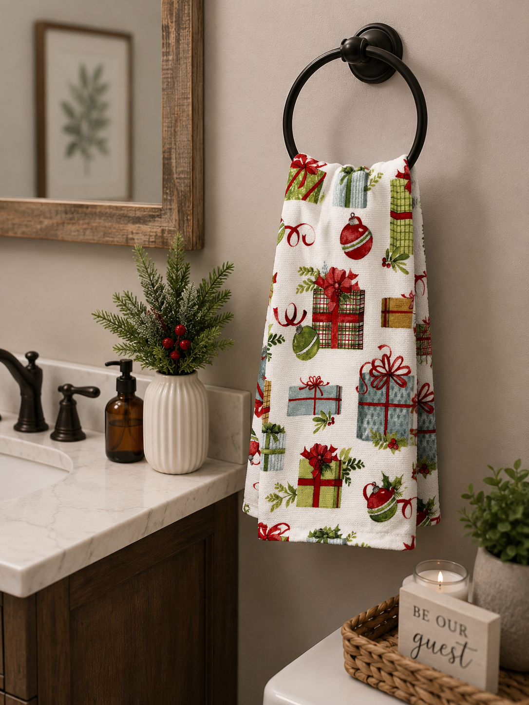 Festive Presents Kitchen Towel