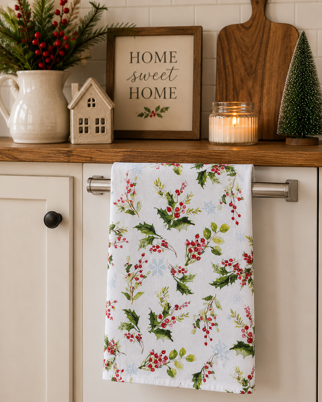 Winterberry Holly Towel