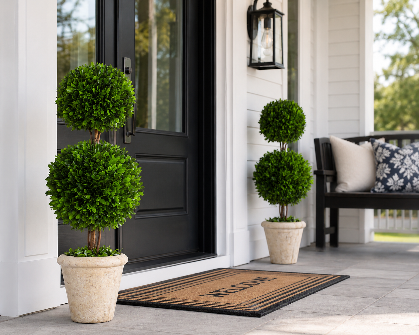 Double Ball Preserved Boxwood Topiary