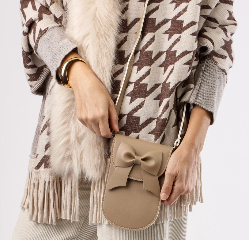 Bow Cell Phone Crossbody