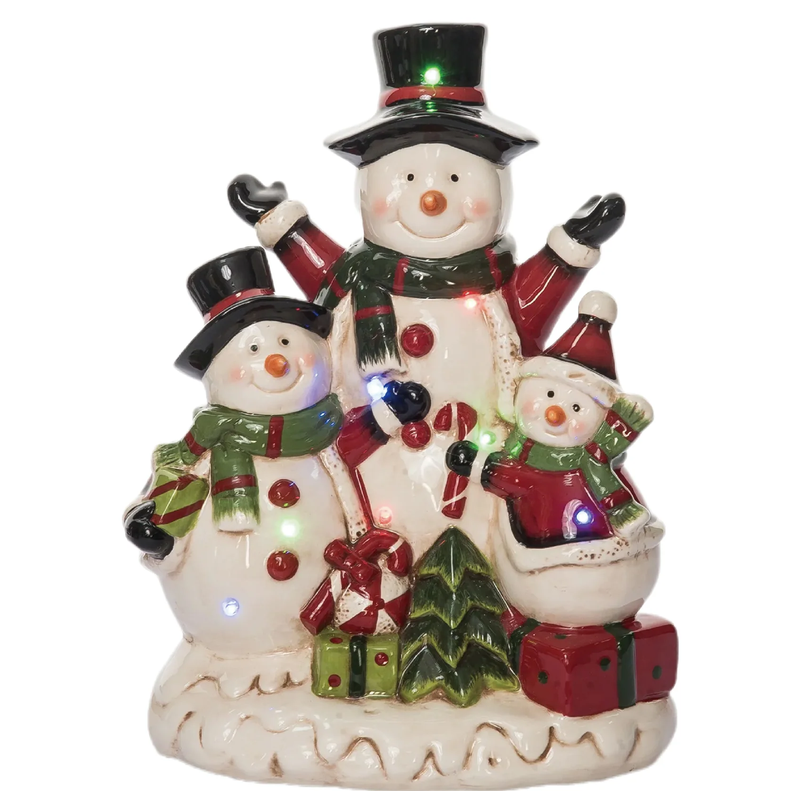 LED Muscial Jolly Group of Snowmen