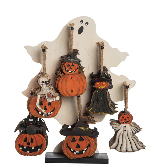 Spooky Wooden Halloween Ornament (6-Styles)