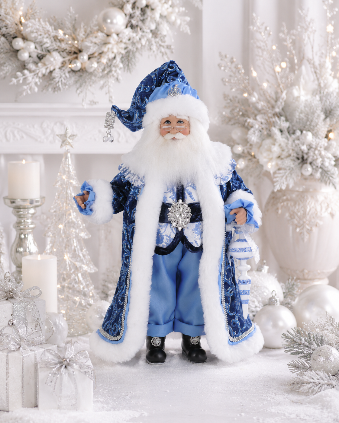 Karen Didion Jeweled Chinoiserie Santa