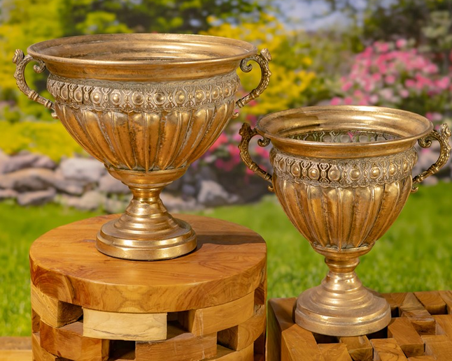 Golden Metal Liber Urn (2-Sizes)