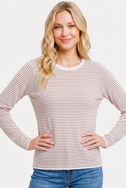 Copper Pin Striped Pull Over Sweater By: Staccato