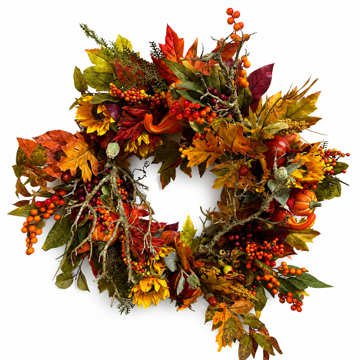 Custom Abundant Harvest Wreath