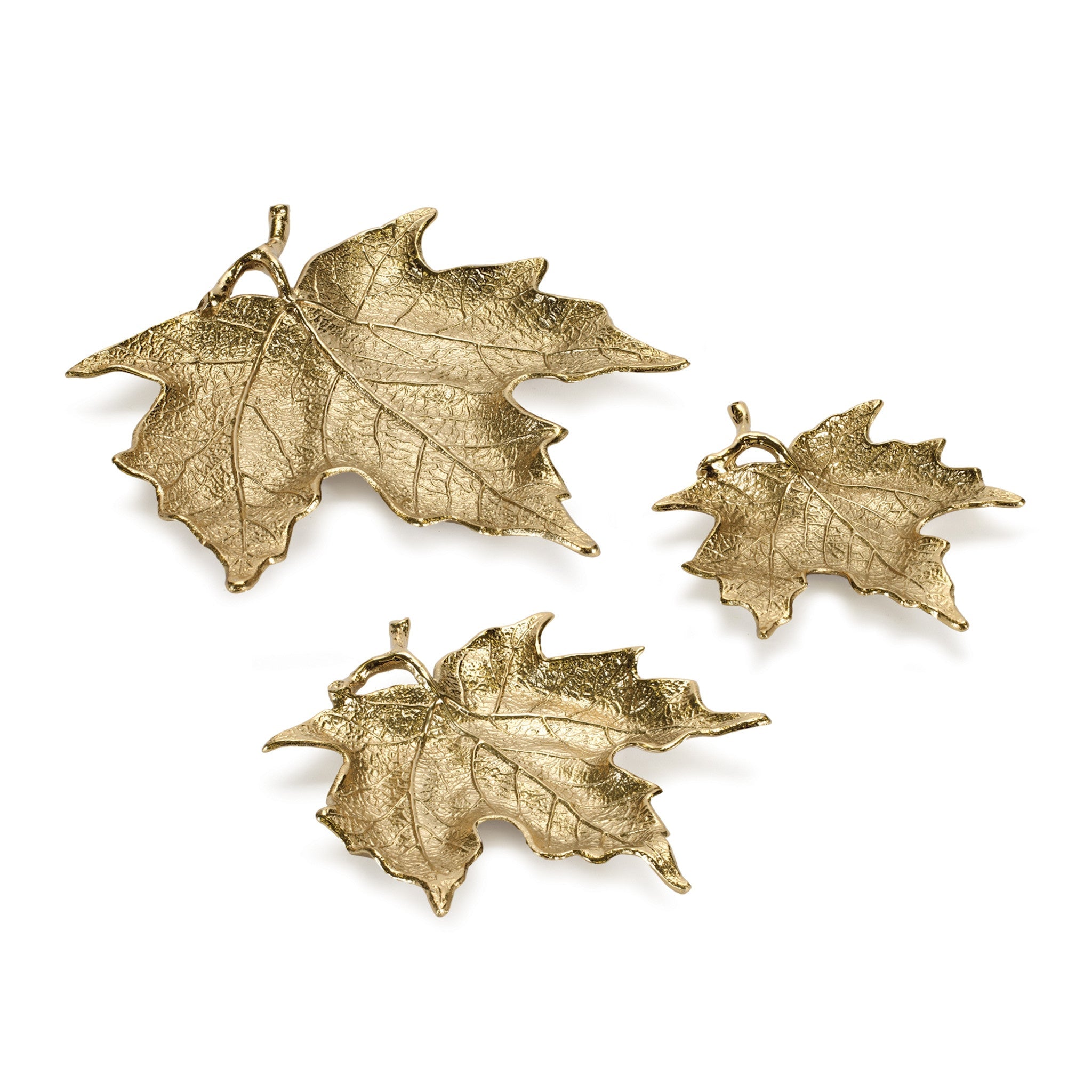 Golden Maple Leaf Plate