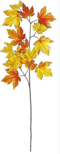 44" Maple Leaf Spray Brown Gold
