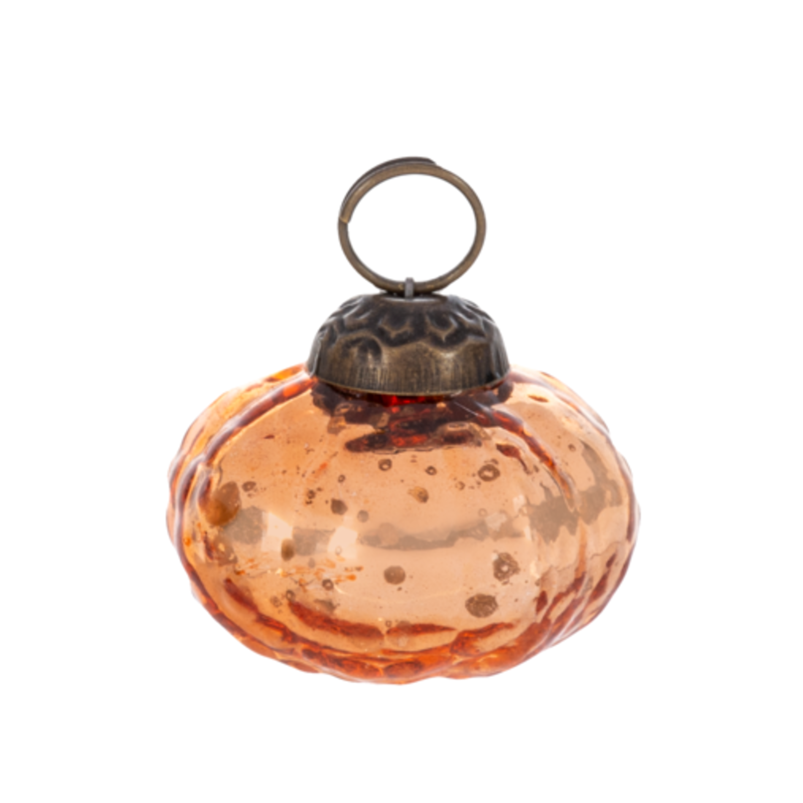 Mini Antique Mercury Glass Pumpkin