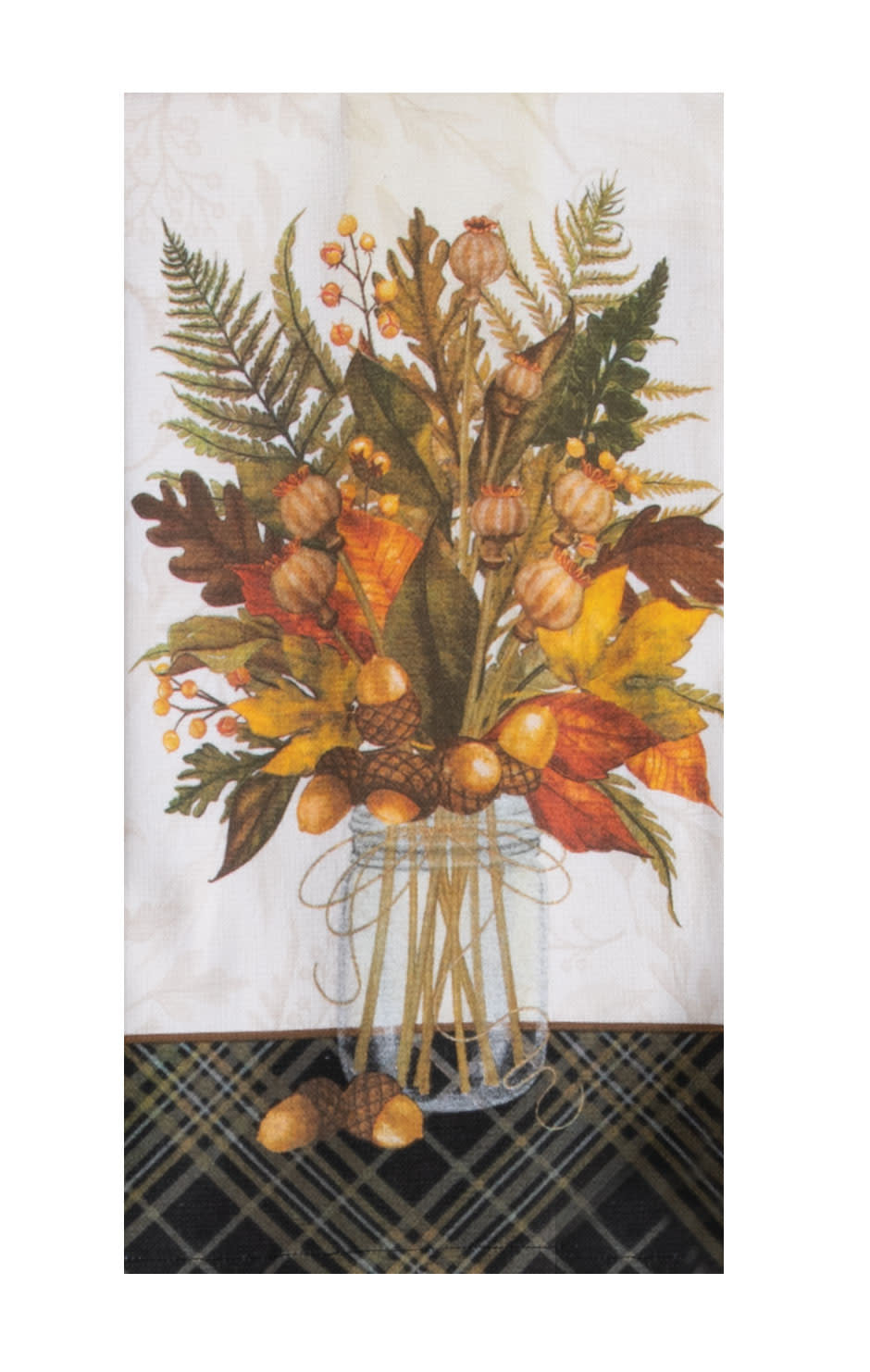 Mason Jar Fall Bouquet Towel