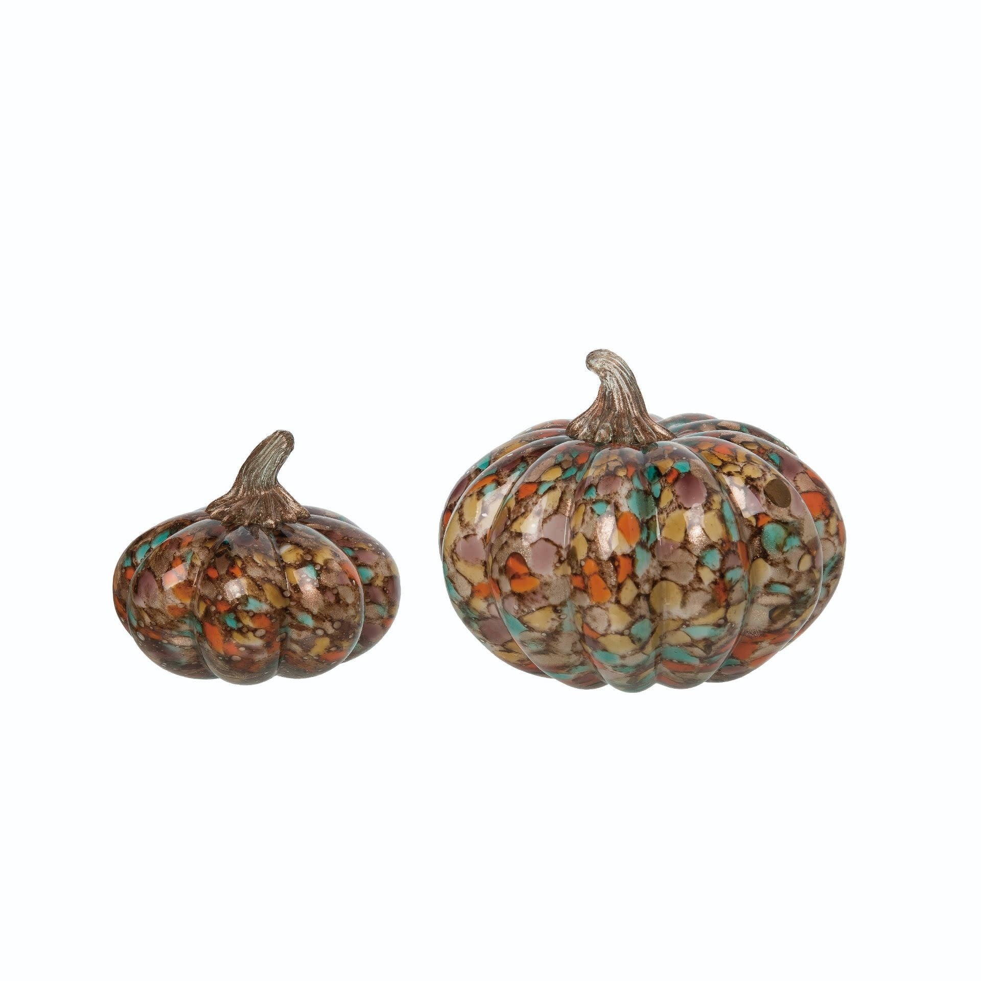 Fused Glass Autumn Pumpkin (2-Sizes)