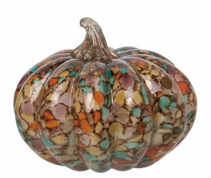 Fused Glass Autumn Pumpkin (2-Sizes)