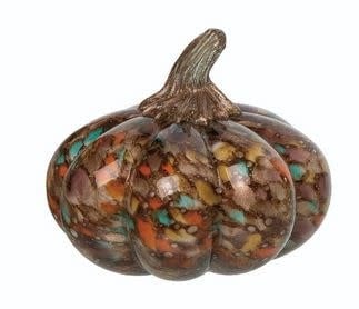 Fused Glass Autumn Pumpkin (2-Sizes)