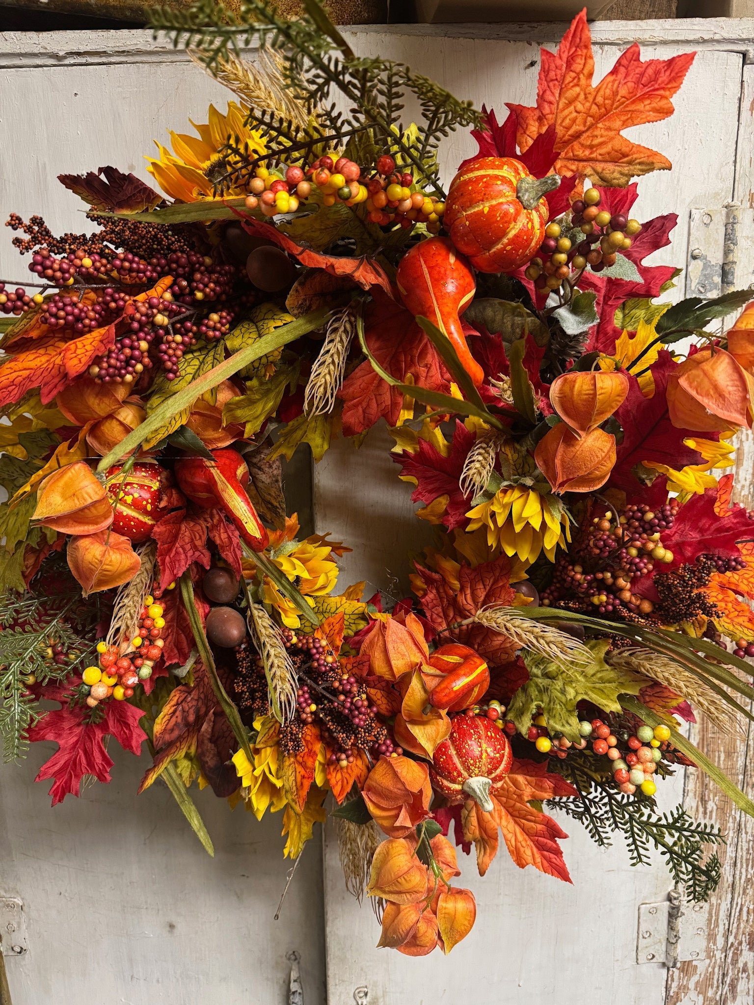 Custom Mixed Harvest Wreath