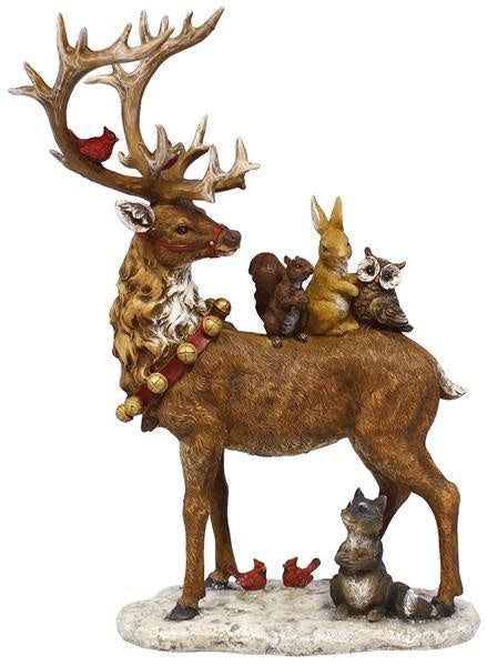 Reindeer with Forest Friends