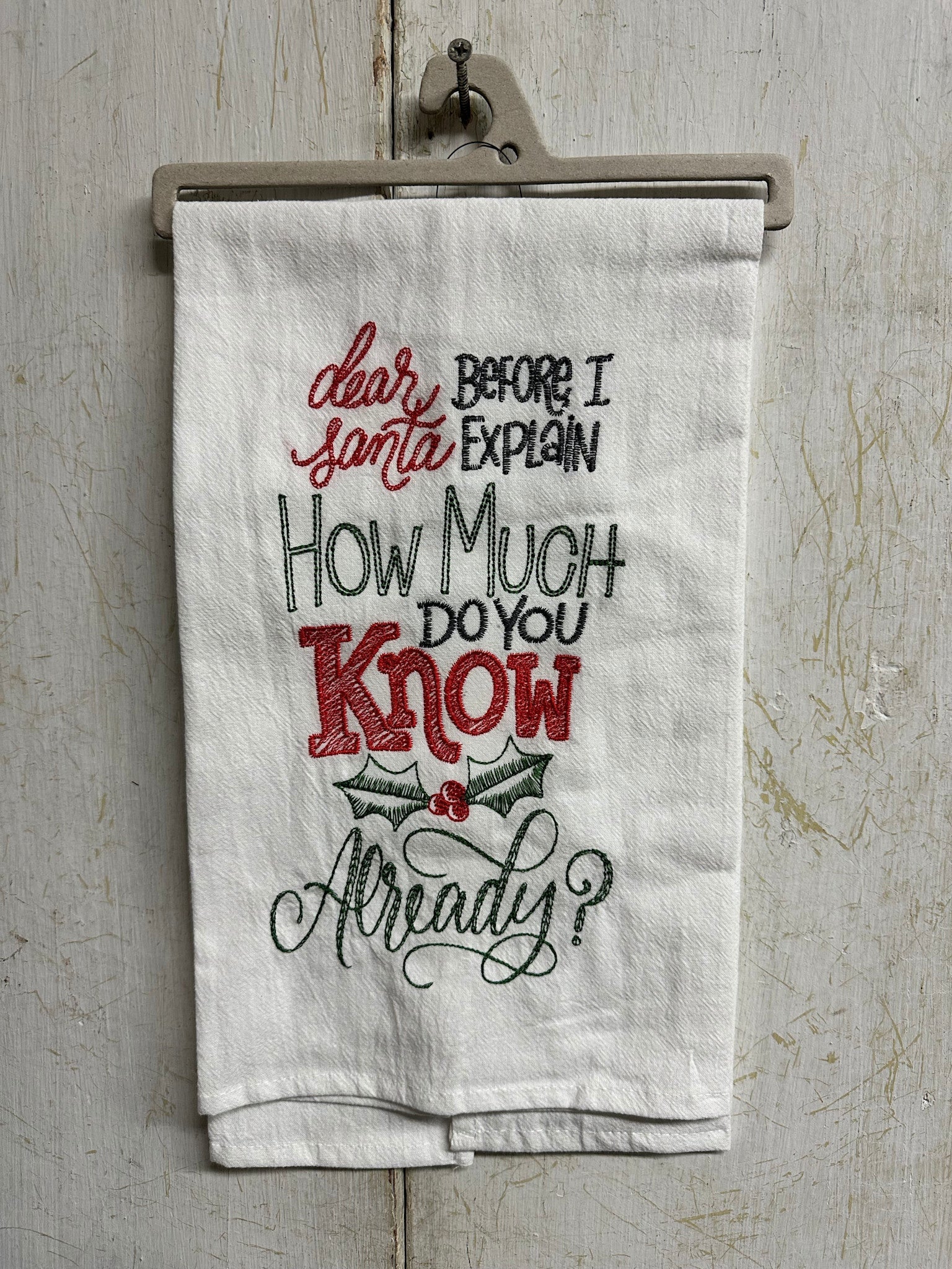 Dear Santa Flour Sack Towel