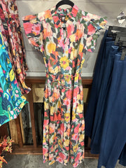 Sophiya Multi Garden Tiered Ruffle Dress By: Lior