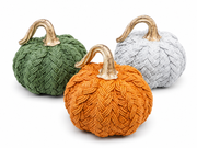 Resin Woven Harvest Pumpkin (3 Colors)