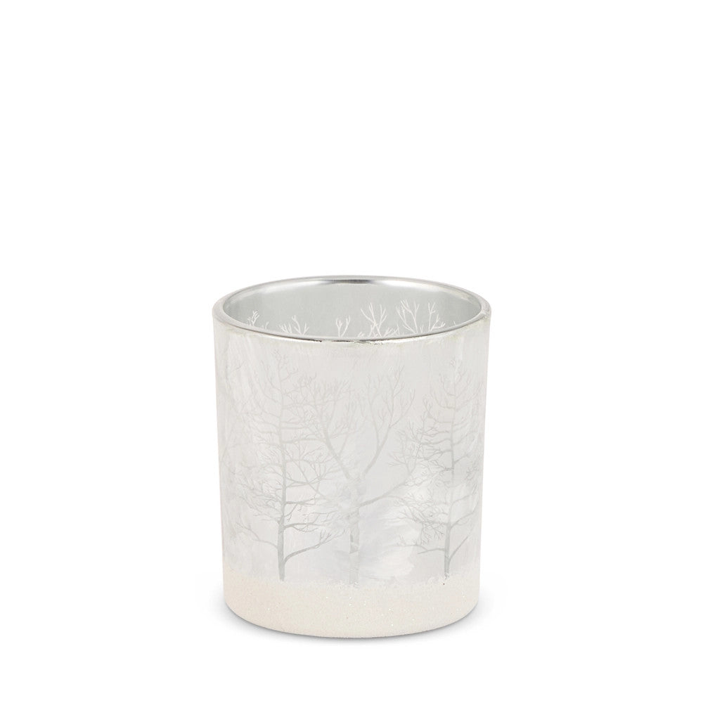3" Snowy Forest Votive Holder
