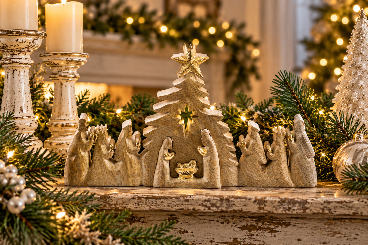 Wooden Nativity Puzzle Landscape