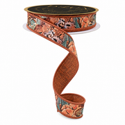 Fused Pheasant Feather Wired Ribbon (3-Sizes)