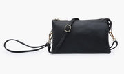 Riley 3 Compartment Crossbody Wristlet (4-Colors)