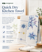 Holiday Two-Sided Quick Dry Kitchen Towel (4-Styles)
