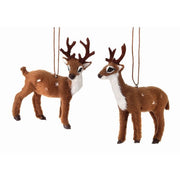 Small Furry Buck Ornament (2-Styles)