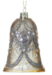 Gold Glass Vintage Bell Ornament