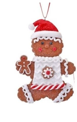 Peppermint Gingerbread Boy Ornament (3-Styles)