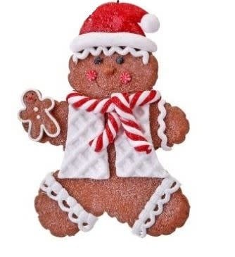 Peppermint Gingerbread Boy Ornament (3-Styles)