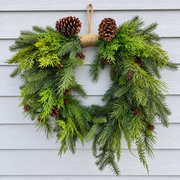 26" Natural Touch Mixed Evergreen Wreath