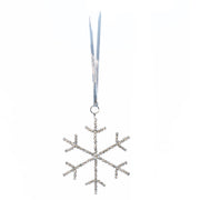 Simple Rhinestone Snowflake Ornament