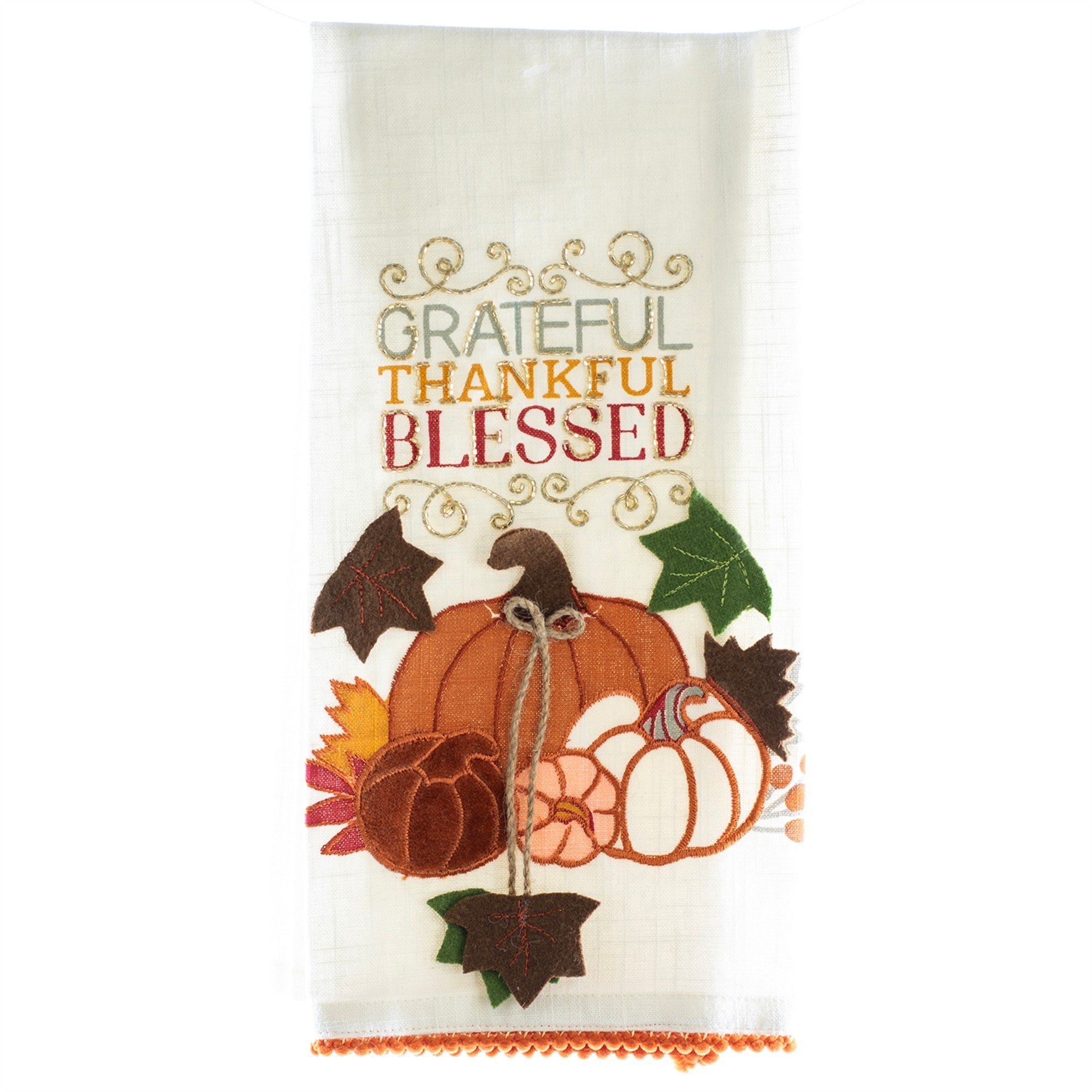 Grateful Thankful Blessed Fall Towel