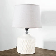 Ceramic Ripple Textured Lamp