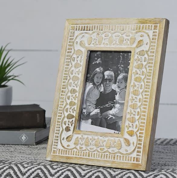 Wooden Embossed Photo Frame