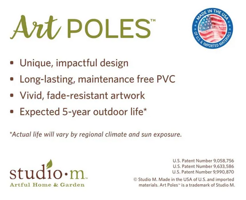 20" Feed the Birds Art Pole