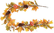 6 ft Pinecone Pumpkin Berry Garland