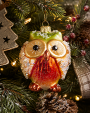3.5" Jeweled Owl Ornament (2-Styles)