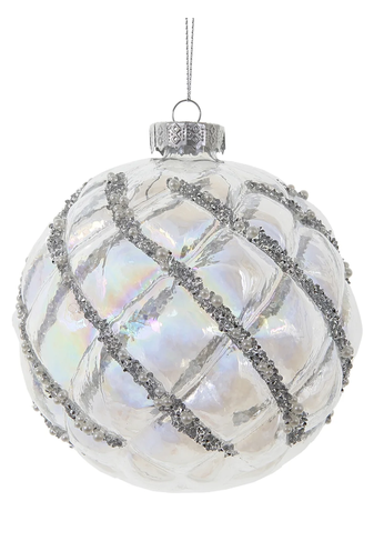 Shimmering Pearl Glass Ornament (2-Styles)
