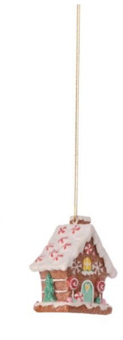 Sugar & Spice Gingerbread House Ornament (3-Styles)