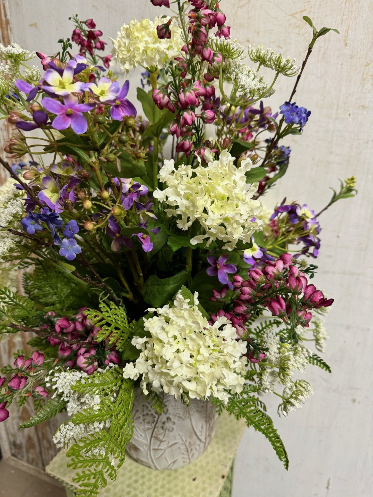 Custom Queen Annes Lace Wildflower Arrangement