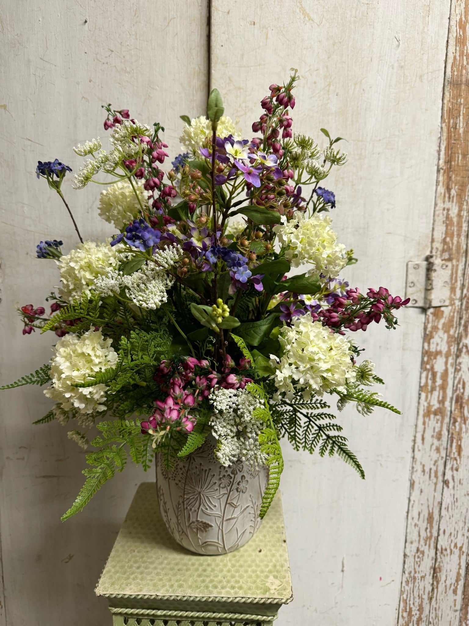 Custom Queen Annes Lace Wildflower Arrangement