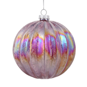 120 MM Fluted Glass Ball Ornament