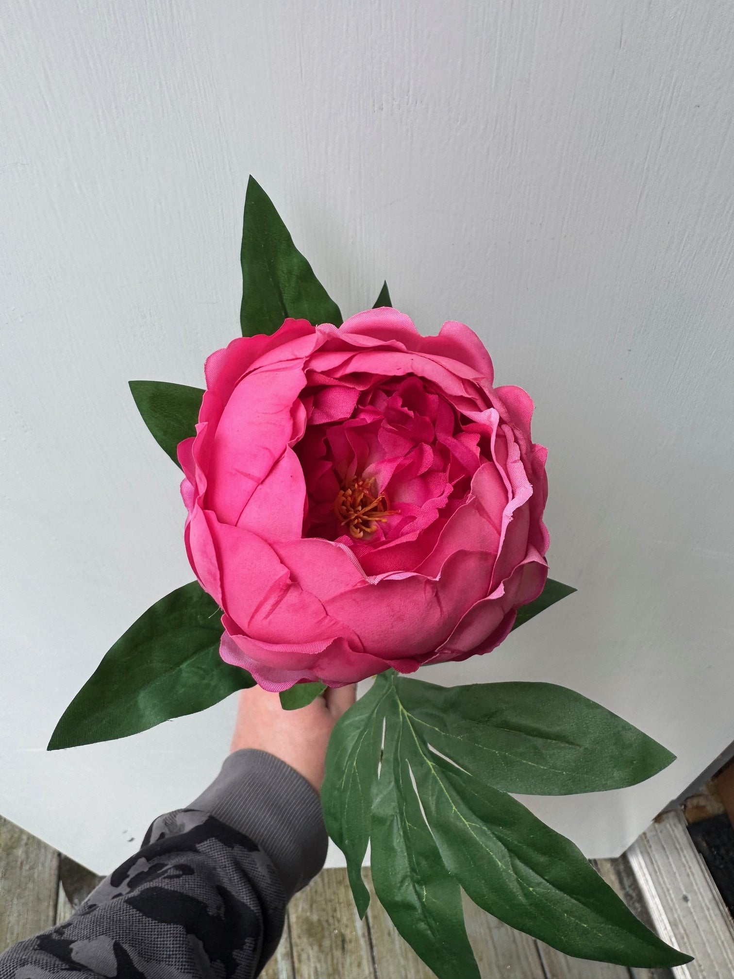 Natural Touch Ruffled Peony (3-Colors) (2-Sizes)