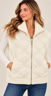 Winter Bloom Quilted Vest By: Mystree